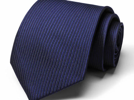 Black and Blue Textured Design Silk Tie
