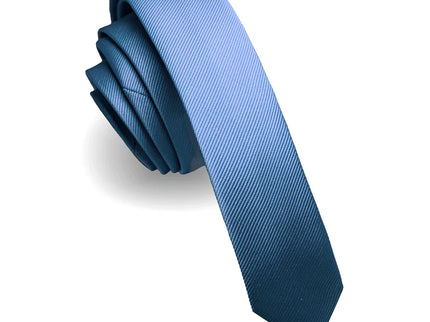 light blue mens skinny silk tie